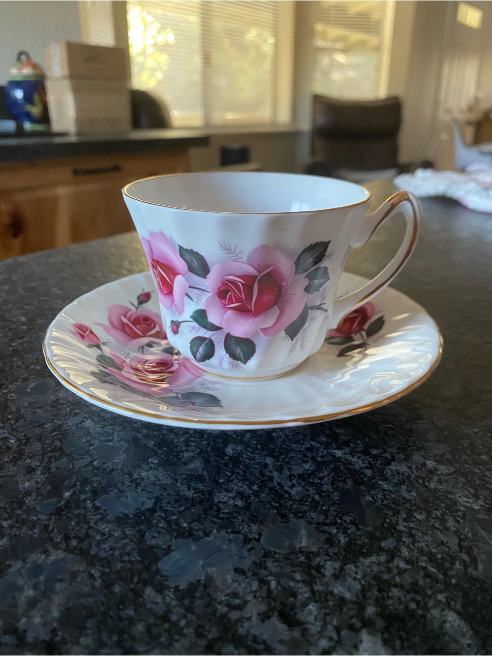 Royal Sutherland Staffordshire Gold Trim Tea Set